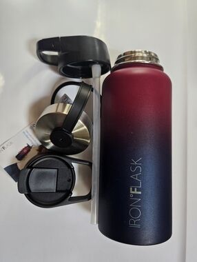 Iron Flask Ombre Stainless Steel Water Bottle 32 Oz W/ 3 Style Tops